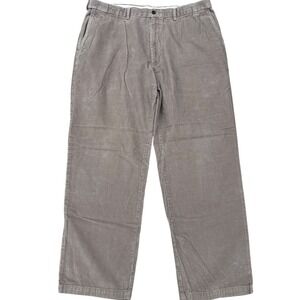 Vintage Haggar Mens Corduroy Pants Taupe Casual Classic Fit‎ Cotton Trousers